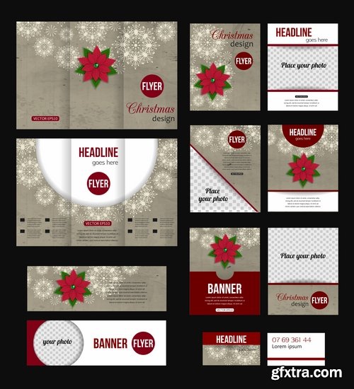 Collection of Christmas Flyers 25 Eps