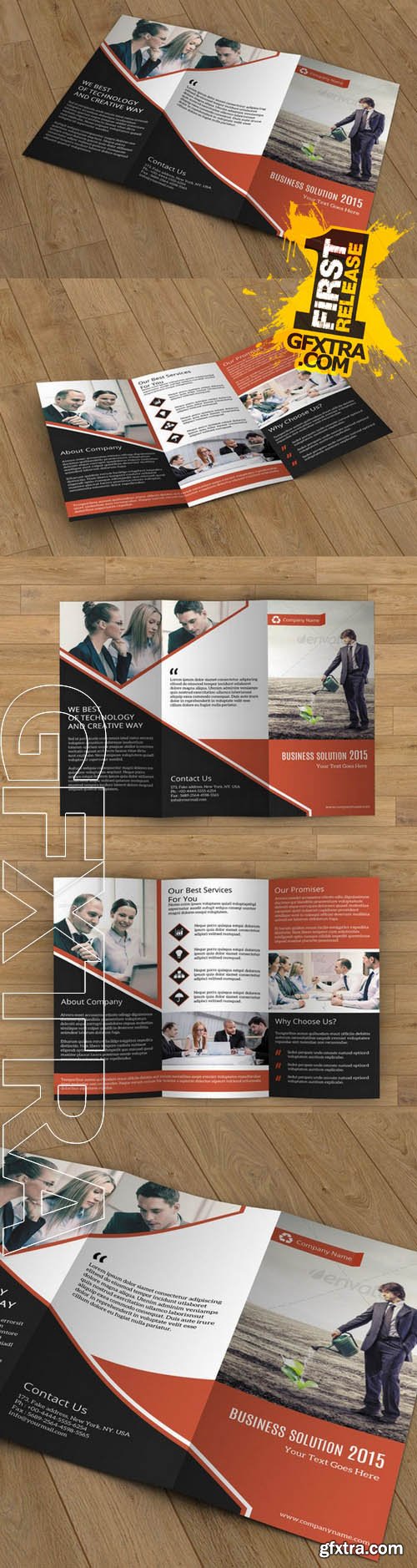 Business Brochure trifold - Creativemarket 110516