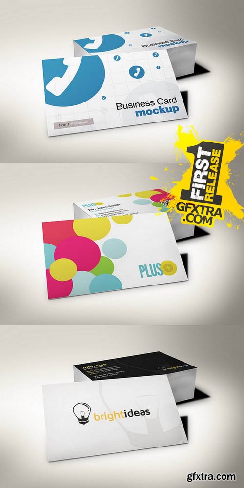 European Size Business Card Mockup 3 - Creativemarket 130178