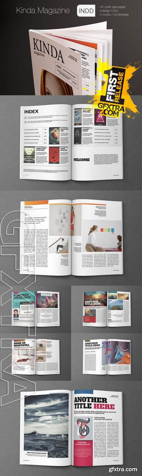 Kinda Magazine - Creativemarket 106135