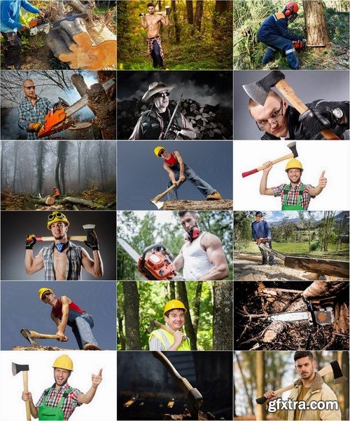 Collection woodcutters 25 UHQ Jpeg