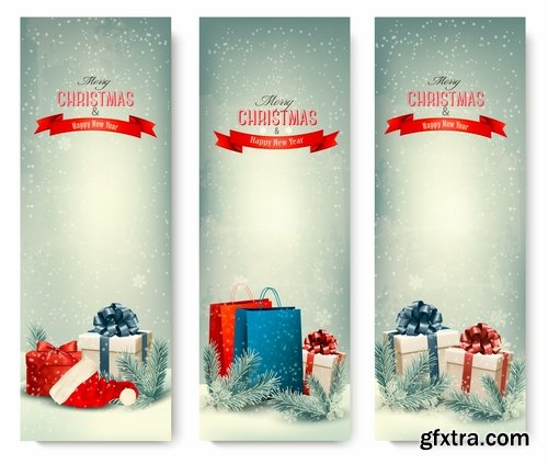 Collection of Christmas banners #2-25 Eps