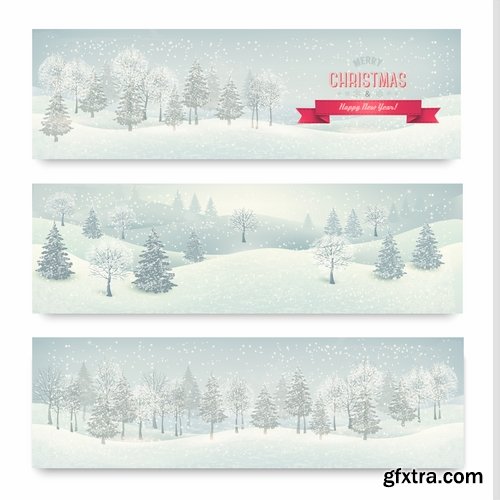 Collection of Christmas banners #2-25 Eps