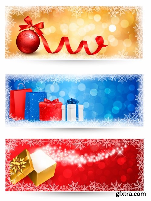 Collection of Christmas banners #2-25 Eps