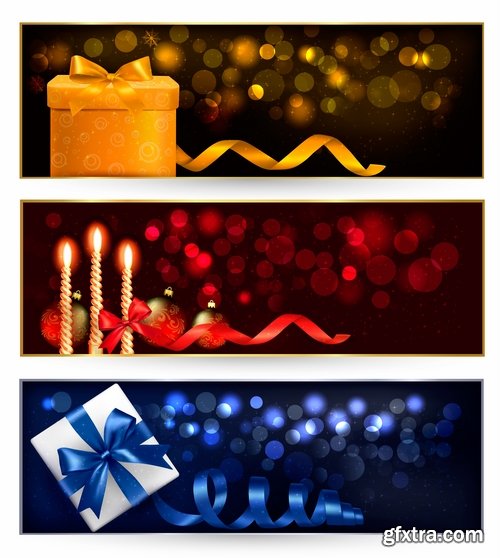 Collection of Christmas banners #2-25 Eps