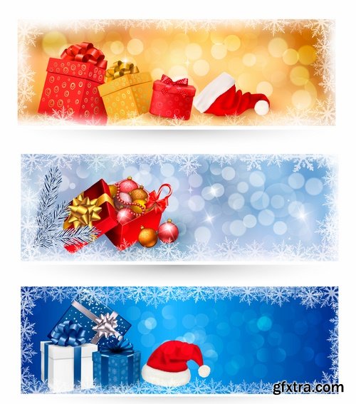 Collection of Christmas banners #2-25 Eps