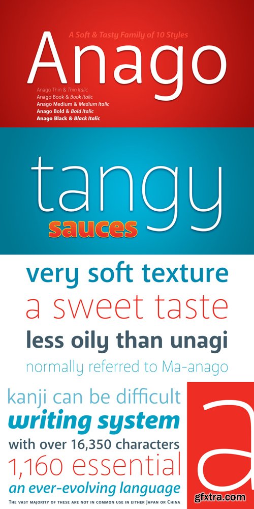 Anago Font Family $48