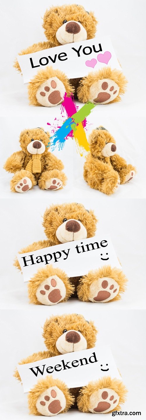 Stock Photo - Teddy Bear Isolated 2