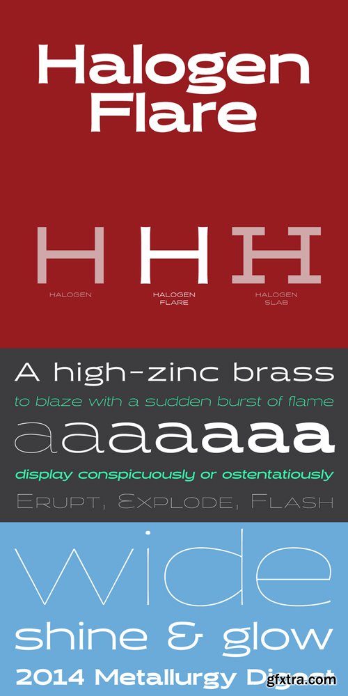 Halogen Flare Font Family $160