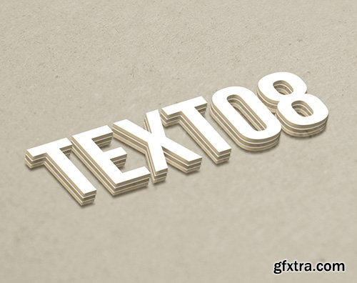 PSD Text Effect Style - 3D Layer