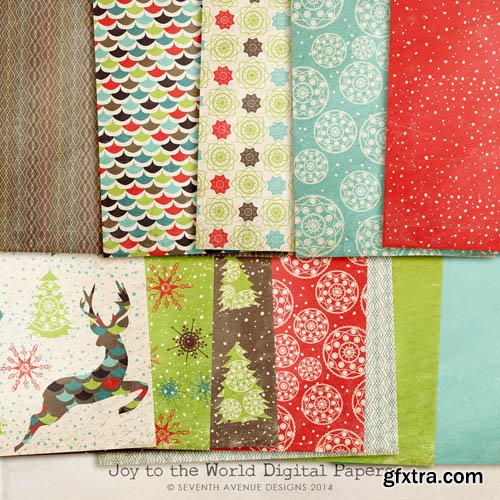 Joy to the World Digital Papers