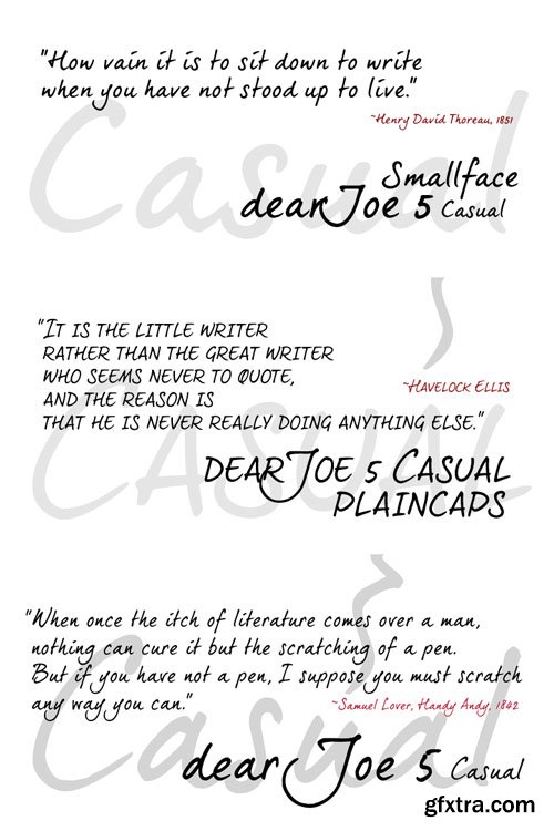 dearJoe 5 Casual Font Family $175