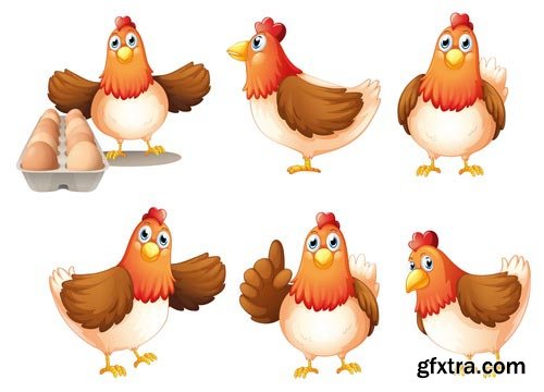 Chicken New Logos 25xEPS