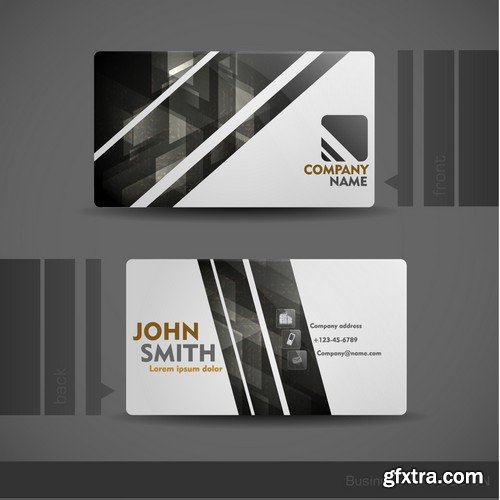 Stock Vectors - Business Card Template 7, 25xEPS