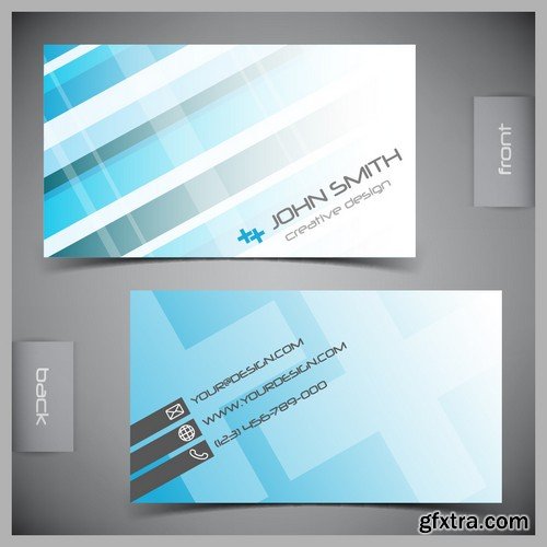 Stock Vectors - Business Card Template 7, 25xEPS