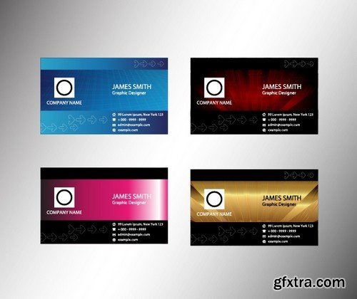 Stock Vectors - Business Card Template 7, 25xEPS