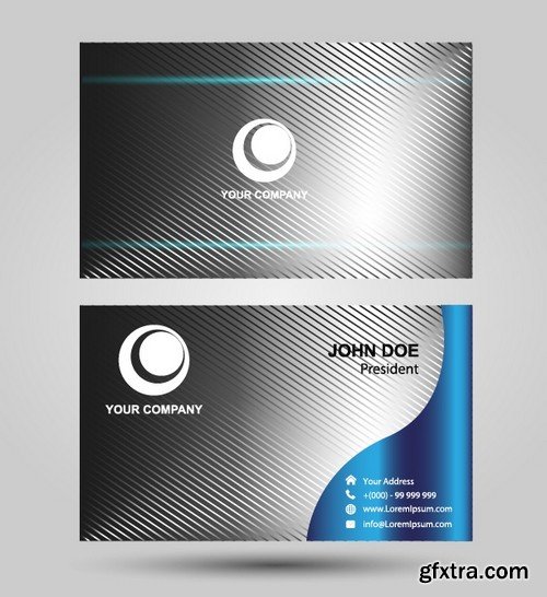 Stock Vectors - Business Card Template 7, 25xEPS