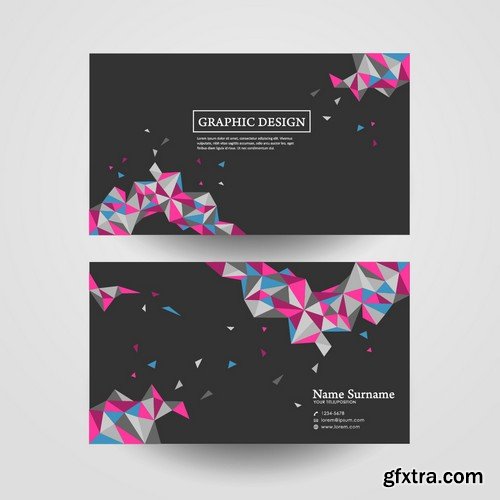 Stock Vectors - Business Card Template 7, 25xEPS