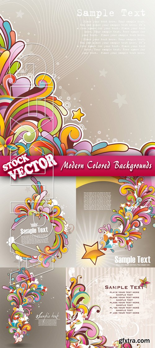 Stock Vector - Modern Colored Backgrounds