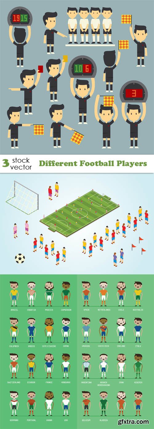 Vectors - Different Football Players