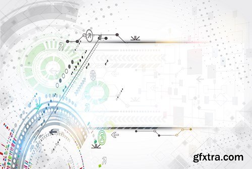 SS Abstract Background With Technological Elements, 25xEPS