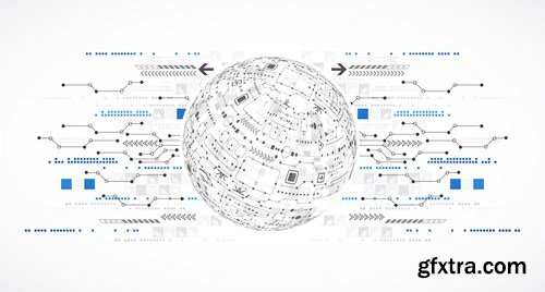 SS Abstract Background With Technological Elements, 25xEPS