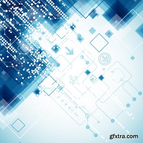 SS Abstract Background With Technological Elements, 25xEPS