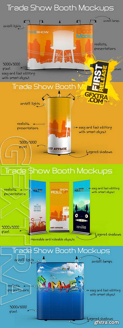 Trade Show Booth Mockups - Creativemarket 128105