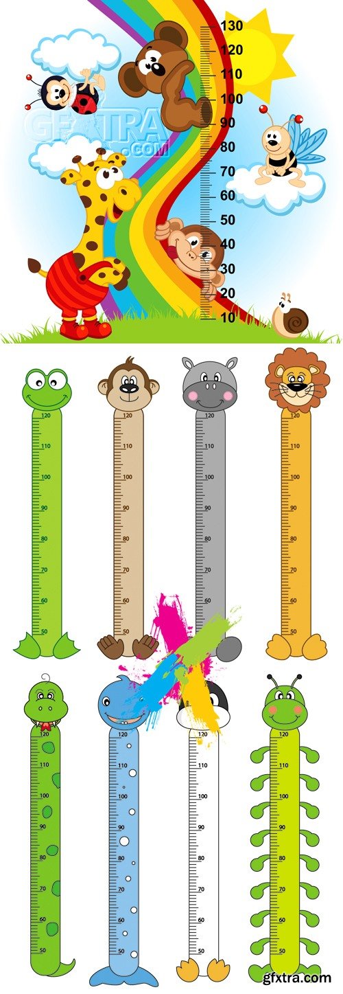 Baby Height Measure Vector