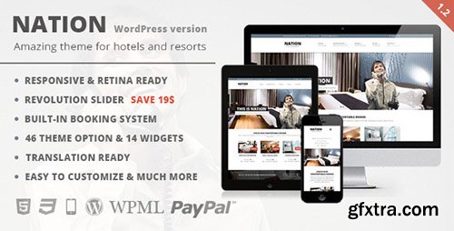 ThemeForest - Nation Hotel v1.2.1 - Responsive WordPress Theme