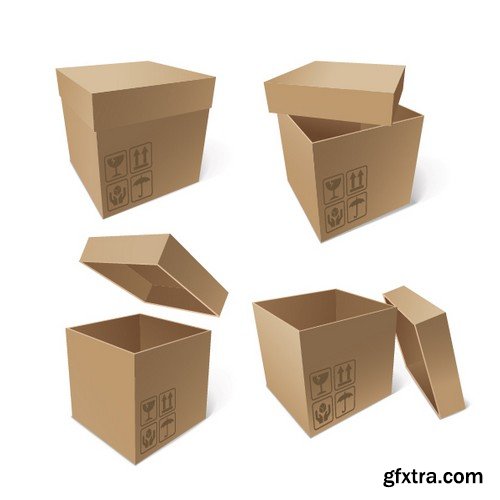 Stock Vectors - Box, 25xEPS