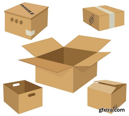 Stock Vectors - Box, 25xEPS