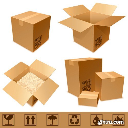 Stock Vectors - Box, 25xEPS