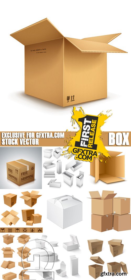 Stock Vectors - Box, 25xEPS