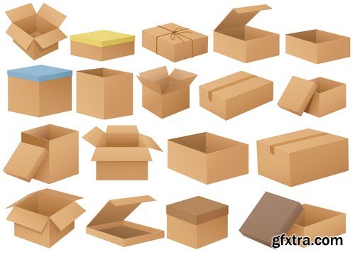 Stock Vectors - Box, 25xEPS