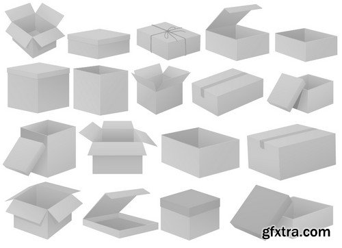 Stock Vectors - Box, 25xEPS