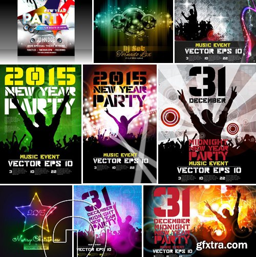 Stock Vectors - 2015 New Year Party, 25xEPS