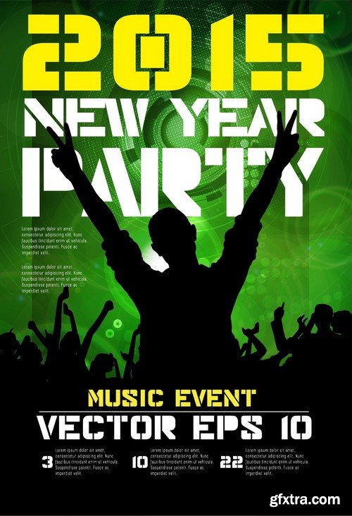 Stock Vectors - 2015 New Year Party, 25xEPS