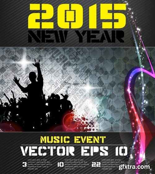 Stock Vectors - 2015 New Year Party, 25xEPS