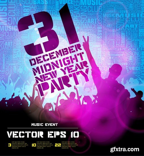 Stock Vectors - 2015 New Year Party, 25xEPS