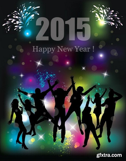 Stock Vectors - 2015 New Year Party, 25xEPS