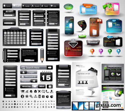 Web Desing Elements Vectors