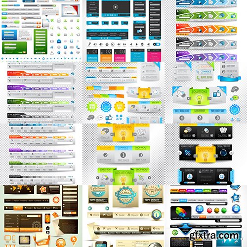 Web Desing Elements Vectors