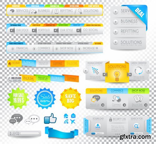 Web Desing Elements Vectors