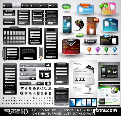 Web Desing Elements Vectors