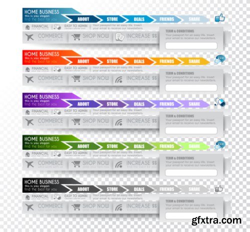 Web Desing Elements Vectors