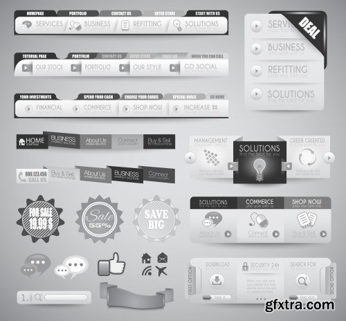 Web Desing Elements Vectors