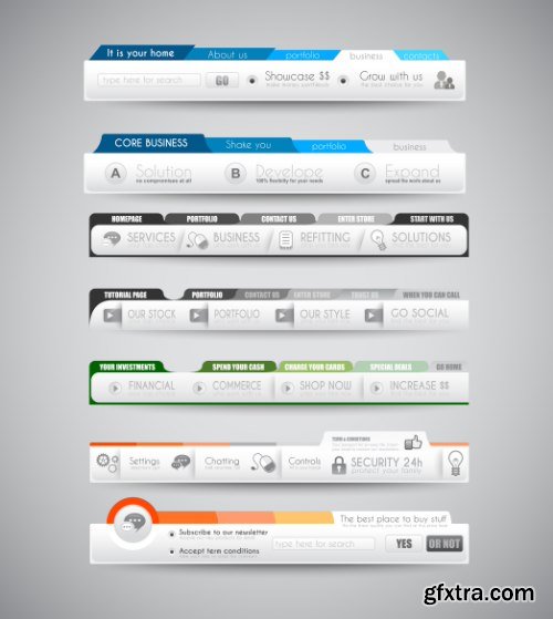 Web Desing Elements Vectors