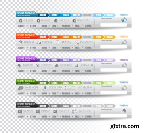 Web Desing Elements Vectors