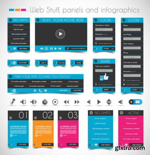 Web Desing Elements Vectors